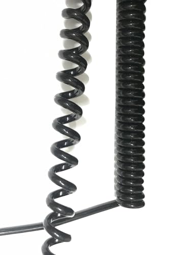 Cable de bobina retráctil para evitar enredos con muelle extensible de 1 a 3 metros 5