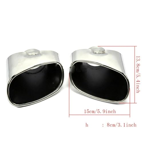 Enjoliveur d'échappement pour X5 pour E70 2008-2013 double sortie - 4