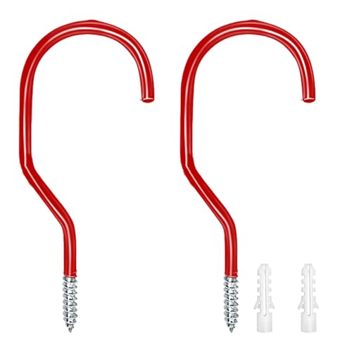 スイムリー 2 soportes de pared antideslizantes para bicicleta, ganchos de metal resistentes, organizador para garaje, pared y techo