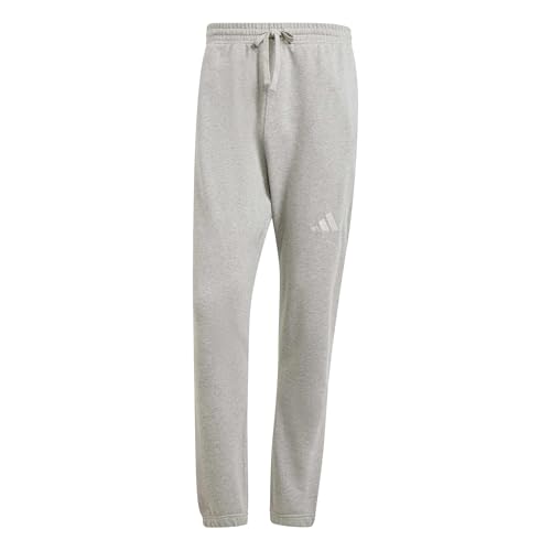 Image of adidas Men's All SZN French Terry Regular Tapered Pant, Medium Grey Heather, L