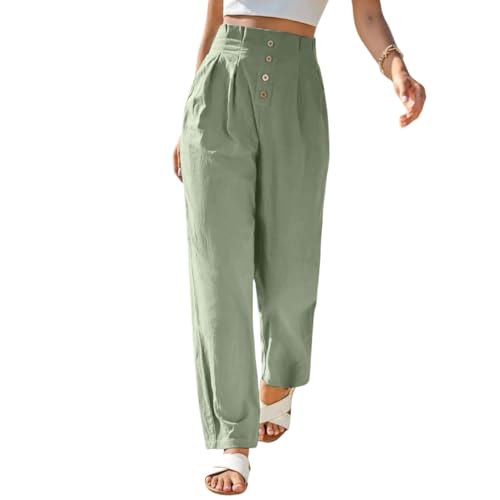 Image of LITZO Women High Rise High Waist Trousers Flared Korean Style Formal Pants with Wide Baggy Fit| Elegant Workwear for Office, College & Events (L-198-200)