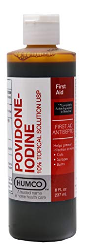 HUMCO 232598001 Povidone-Iodine 10 Percent 8 oz, Shape