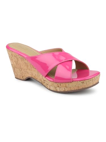 Inc.5 Women Pink Cross Strap Platform Heels (B0CQPF9ZNN) Amazon Price History, Amazon Price Tracker