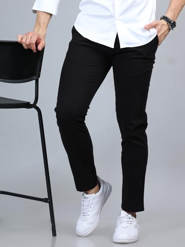 Image of Jack and Jini Men Casual Stretchable Cotton Pants | Chinos | Trousers (Regular Fit)