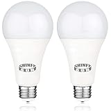 A21 3 Way Led Bulb 2 Pack, 6/14/20W (50/100/150W Incandecent Bulb Equivanlent), 500/1600/2200LM - 3000K Warm White