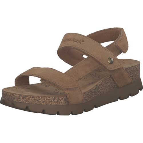 Panama Jack Sandalias planas Selma para mujer, talla 4, Cuero B10, 38 EU