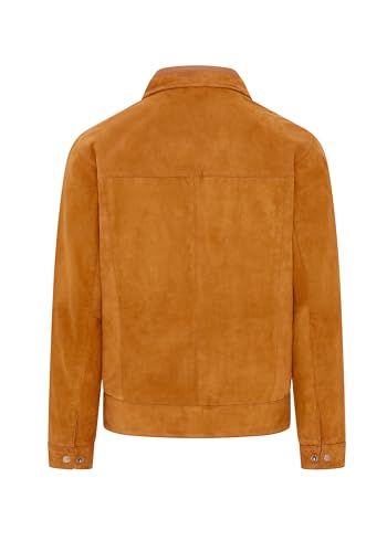Mens Classic 100% Genuine Goat Suede Leather Harrington Biker Jacket4