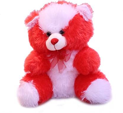 Sakuya Original Sweet Teddy, Non-Toxic Super Soft Plush Stuff Toys for All Age Groups - 35 cm (Red)