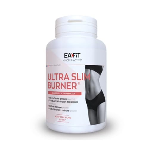 EAFIT MINCEUR - Ultra Slim Burner - Complément Alimentaire Bien Être|Formule Minceur et Anti-Retention d'Eau pour Perte de Poids Naturelle et Sculpture du Corps - Fabriqué en France - 120 gelules