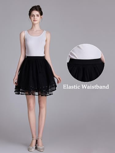 Women Tutu Skirt Petticoat Underskirt Party Evening Wedding2