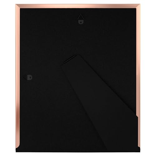 Image of eletecpro 8x10 Enamel Picture Frame with Real Glass Cover, White, 1-Pack | Tabletop or Wall Decor, Horizontal and Vertical Display, Metal Edge & Velvet Backing Design, Easy Slide-In Photo Changing