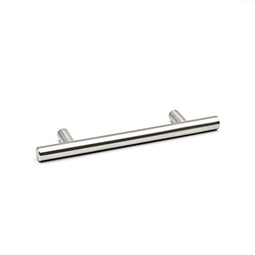 Image of homdiy 50 Pack Cabinet Pulls Modern Drawer Pulls - HD201SN Kitchen Cabinet Handles Cupboard Handles Brushed Nickel Cabinet Hardware Stainless Steel Drawer Handls, 5in Hole Centers