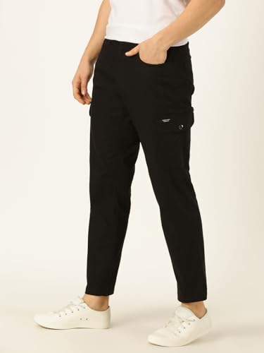Image of Thomas Scott Men's | Solid | Light Weight | Breathable Fabric | 6 Pocket | Ankle Length | Mid Rise | Regular Fit | Cotton Blend | Button Waist | Chino Trouser | Pants