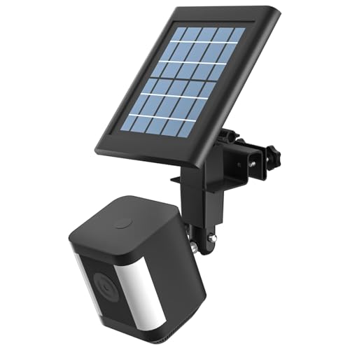 HOLACA 2 in 1 Weatherproof Gutter Mount for R ing Solar Panel, Spotlight Cam Plus/Pro(Battery/Plug-in), Mount Accessories for Stick Up Cam/Pro, Spotlight Cam, Black
