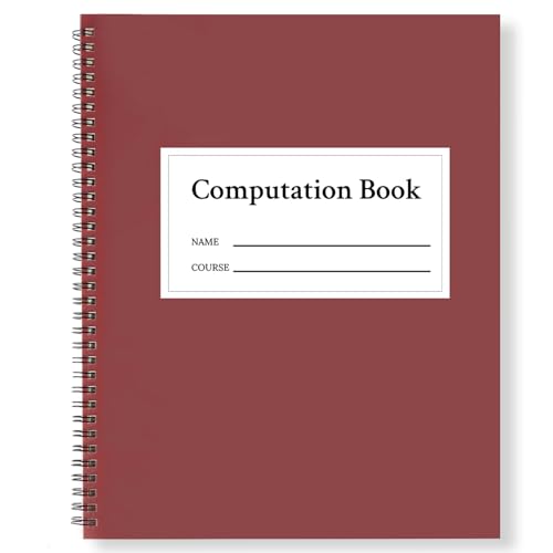 Couverture imperméable pour cahier de calcul à spirale protégeant vos notes de mathématiques - 3