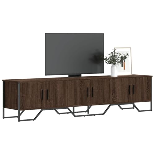 Vetnasa Mueble de TV Madera de ingeniería Roble marrón 180x34x41 cm Mobiliario, Muebles TV Marrón 27,9 KG