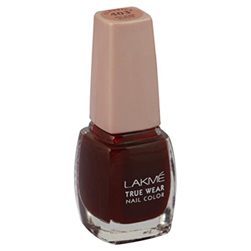 Image of Lakme True Wear Nail Color, Glossy Finish, Reds & Maroons 403, 9 Ml