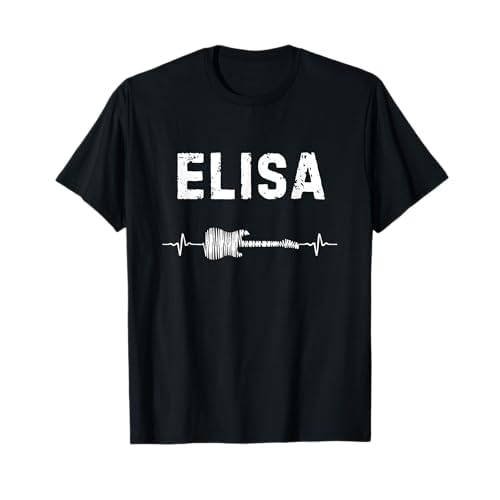 Elisa Guitarra Latido Del Corazón Música Guitarrista Camiseta