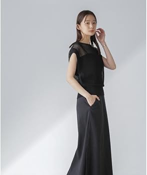 nano・universe - NANO universe メッシュ編みフレンチスリーブニット メッシュ 編み フレンチ スリーブ ニット