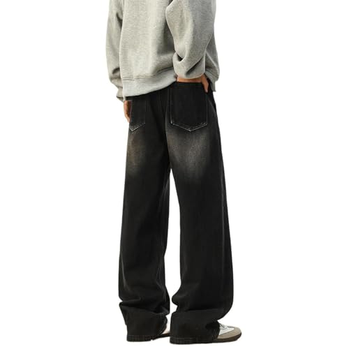 Men's Jeans Summer American Retro Straight Denim Long Pants for Men2