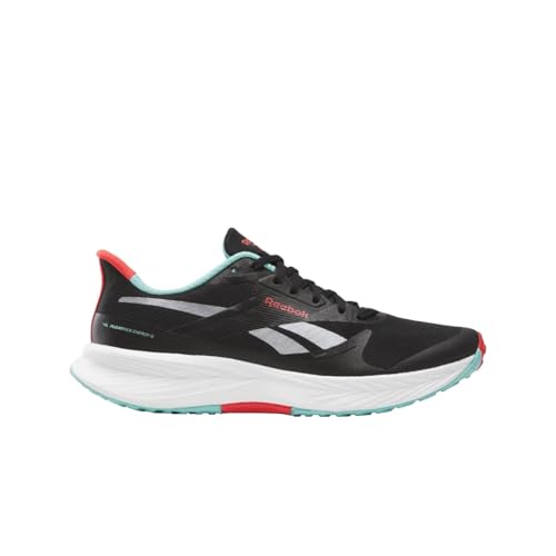 Reebok Men's Floatride Energy 6 Sneaker, Black/White/AI Aqua, 8