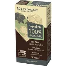 Venita Tinte para el cabello Herbal Hair Color 3.0 Black Chocolate, 100 ml