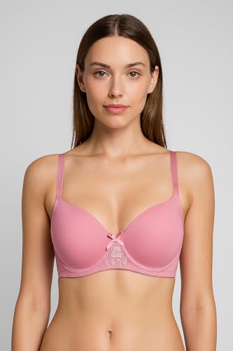 Image of Viola's Secret 6 Pack of Color Print T-Shirt Bras B Cup C Cup and D Cup