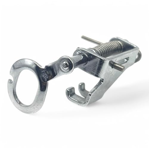Image of ZENITH Metal Darning Close Mouth Pressure Foot Snap on Type for Automatic Electric Low Shank Sewing Machines Suitable for Usha Janome Brother Singer etc Steel Finish (Metal Darning Close Mouth)