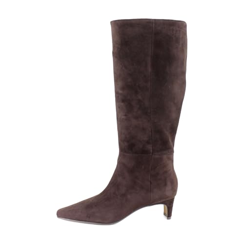 Steve Madden Women's Dagne Knee High Boot, Brown Suede, 9