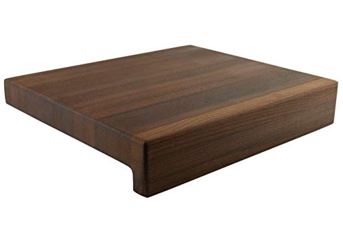 Cuisine Romefort | Schneidebrett aus Thermobuche | Massiver Hackblock mit Tischkante | Antibakteriell Holz Geölt (L | 35 x 30 x 3,8 cm) Cover