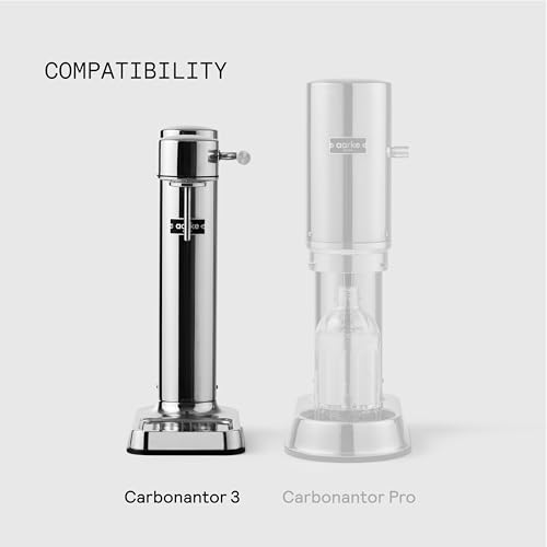 Aarke 2-pack PET Bottles for Sparkling Water Maker Carbonator 3, BPA free with Details in Steel, 800ml