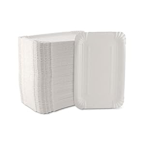 Ecocleo® Eco PAPPTELLER Weiß | 250 Stück | Einweg Teller BESCHICHTET | 13x20cm | Partygeschirr umweltfreundlich…