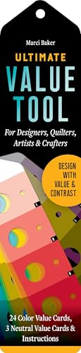 Image of Ultimate Value Tool: Design with Value & Contrast; 24 Color Value Cards, 3 Neutral Value Cards & Instructions; For Designers, Quilters, Artists & Crafters;(30) 2 1 /4 inch x 9 3 /4 inch die-cut cards