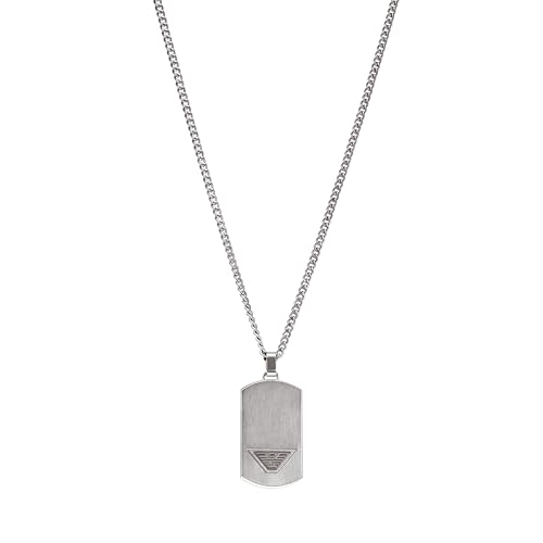 Image of Emporio Armani Stainless Steel Pendant or Chain Necklace for Men
