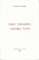 Emile Verhaeren Critique D'Art 2707810452 Book Cover