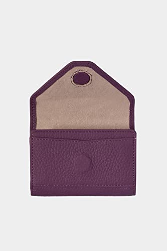 Image of grande 3639 Card Cases, Purple, 4.13*3.15*0.60, Leather Card Holder With Magnetic Closure, Small Women Accordion Wallet