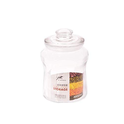 SATSHREE Glass Jar and Container (2000 ml) with Rust Proof Air Tight
