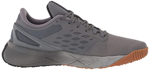 Reebok Tênis masculino Nanoflex Cross Trainer, Cinza puro/preto, 9