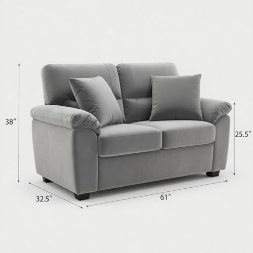 Image of Anderson Sofa Set for Living Room | Sectional Sofas | Premium Fabric Sofa for Home Office | Fabric Sofa Set | Fabri Sofa (Light Grey Fabric, 3+2 Seater)