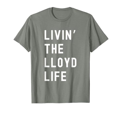 Lloyd Living The Lloyd Life Name T-Shirt, Men, Olive Heather, Large