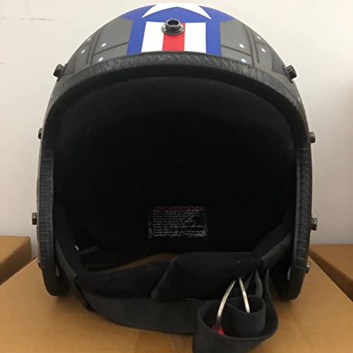 Casques motocross visage ouvert JATIBOSH certifié DOT ECE style rétro - 3