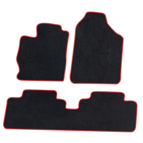 Tapis voiture pour Toyota Yaris P15 2008-2013 en rouge pour protection de sol