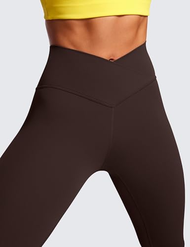 CRZ YOGA Womens Butterluxe Cross Waist Workout Leggings 25 Inches - V Crossover High Waisted Gym Yoga3