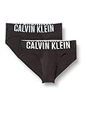 Calzoncillo de cadera 2PK Calvin Klein Paquete de 2 Calzoncillos-CK One Hipsters, Black W. Rain Dance/Ivory, XL (Pack de 2) para Hombre