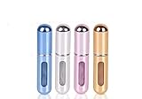 Portable Mini Refillable Empty Perfume Atomizer Spray Bottle Scent Pump Case For Traveling and Outgoing, 5ml, 1 Piece - Color Send by Randomly