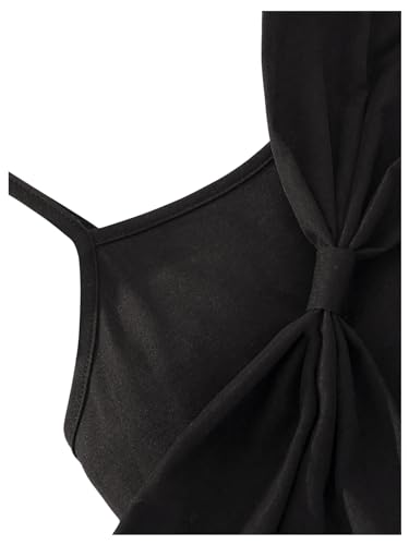 SHENHE Girl's Big Bow Front Spaghetti Strap Scoop Neck Sleeveless Cute Camisole Top4