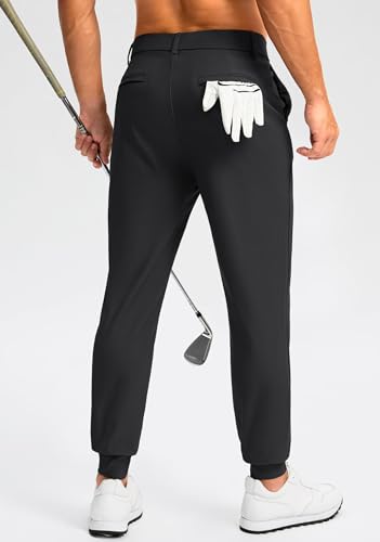 G Gradual Men's Golf Joggers Pants 4 Pockets with Belt Loops 28" Stretch Slim Fit Dress Joggers for Men Casual Travel2