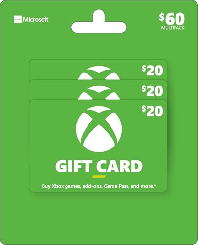 Xbox Physical Gift Card (Multipack 3 x $20)