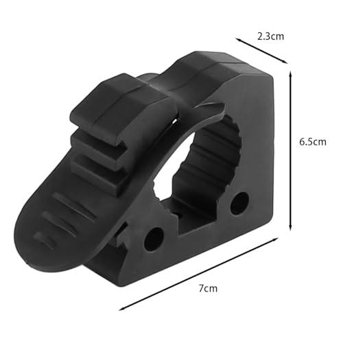 Laroal Schnellverschluss-Clip für Schaufelhalter, 4 Stück, Rutschfester Gummi-Clip für Werkzeuge mit 3,0–4,0 cm Durchmesser, Starke Belastung, TÜV/ATV-LKW, Schnellclip für Schaufel/Axt
