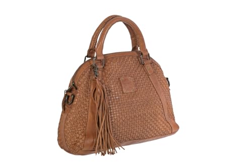 STS Ranchwear Womens Sweetgrass Sansa Distressed Tan Leather Satchel Bag